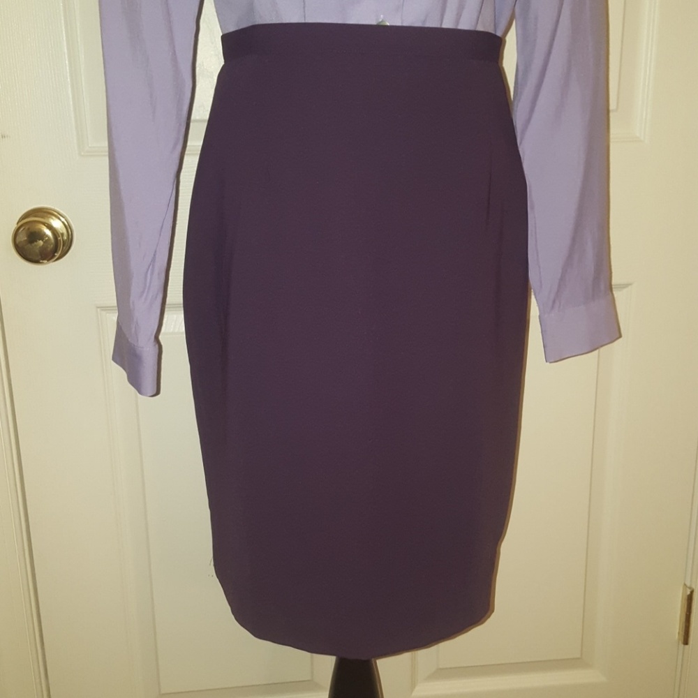 Plum Straight Skirt